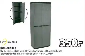 JYSK Fast Lauv Pris Kjeller Skab tilbud