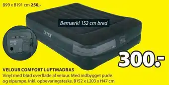 JYSK Velour Comfort Luftmadras tilbud