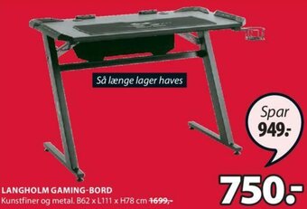 Langholm Gaming-Bord