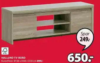 JYSK Hallund TV-Bord tilbud