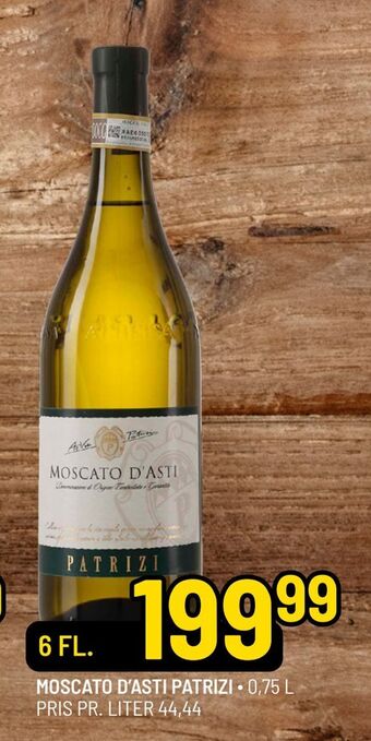 Priss Moscato d'asti patrizi tilbud