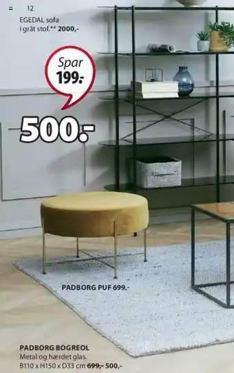JYSK Padborg Bogreol tilbud