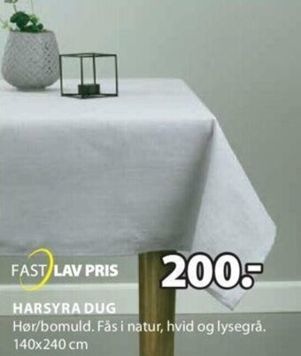 JYSK Harsyra Dug 140x240 cm tilbud