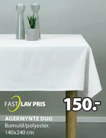 JYSK Agermynte Dug 140x240 cm tilbud