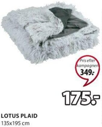 JYSK Lotus Plaid 135x195 cm tilbud