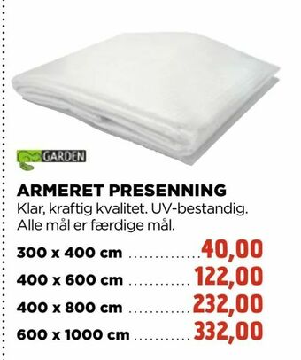 jem & fix Armeret presenning tilbud