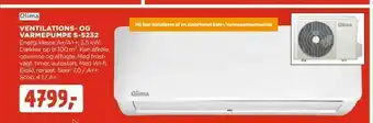jem & fix Ventilations- og varmepumpe s-5232 tilbud