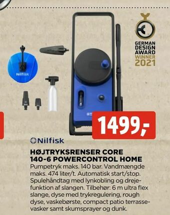 jem & fix Højtryksrenser core 140-6 powercontrol home tilbud