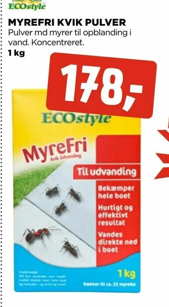 jem & fix Myrefri kvik pulver tilbud