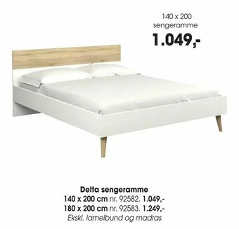 Daells Bolighus Delta sengeramme tilbud