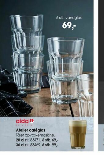 Daells Bolighus Atelier caféglas tilbud