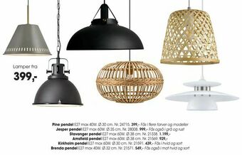 Daells Bolighus Lamper tilbud