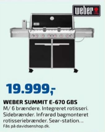 Davidsen Weber gasgrill tilbud