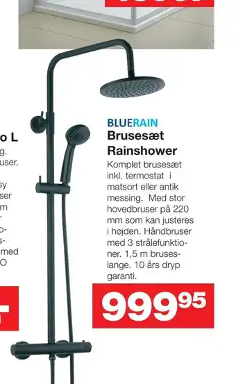 Bauhaus Brusesæt rainshower tilbud