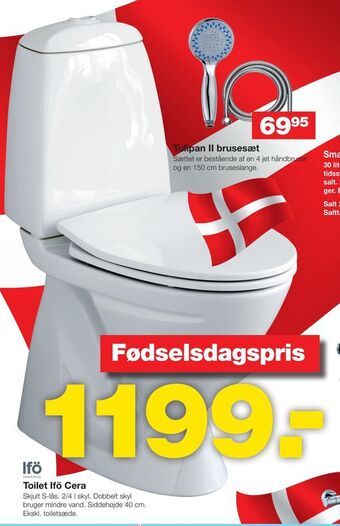 Bauhaus Toilet ifö cera tilbud
