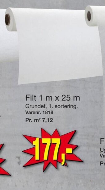 Harald Nyborg Filt 1 m x 25 m tilbud