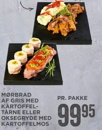 MENY Mørbrad af Gris Med Kartoffel Tårne eller Oksegryde med Kartoffelmos tilbud