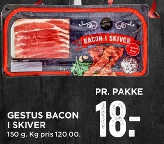 MENY Gestus Bacon I Skiver tilbud