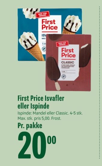 Min Købmand First price isvafler tilbud