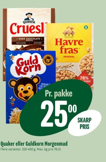 Min Købmand Havrefras morgenmadsprodukt tilbud