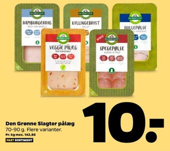Netto Den grønne slagter veggiepålæg peberfrugt tilbud