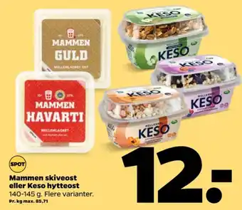 Netto Mammen skiveost guld tilbud