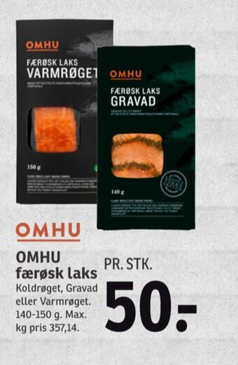 SPAR Omhu laks i skiver tilbud