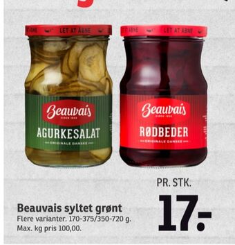 SPAR Beauvais rødbeder-syltet tilbud