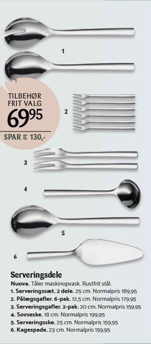 Kop & Kande Serveringsdele tilbud