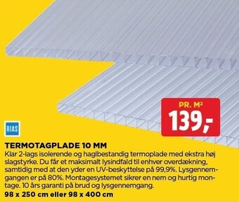 jem & fix Termotagplade 10 mm tilbud