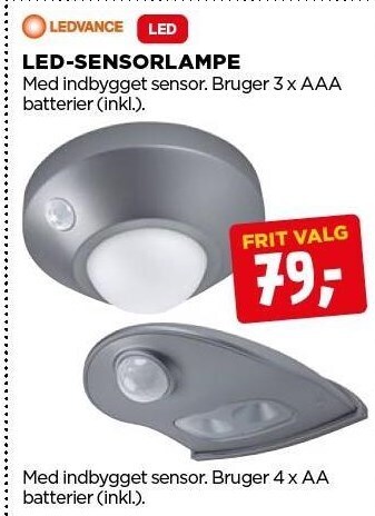 Led-sensorlampe