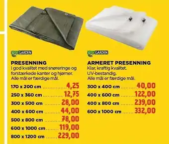 jem & fix Presenning el. armeret presenning tilbud