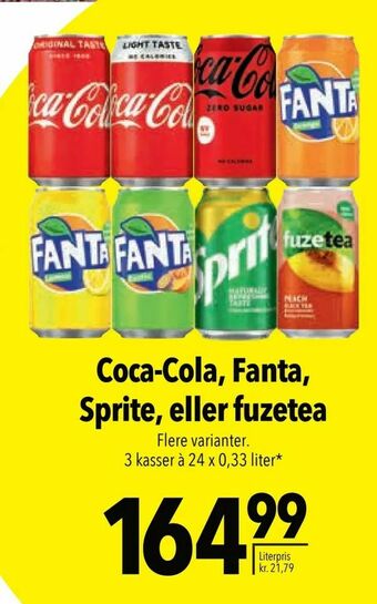 Citti Coca-Cola, Fanta, Sprite, eller fuzetea tilbud