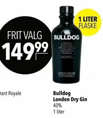Citti Bulldog London Dry Gin tilbud