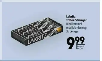 Citti Lakritz Toffee Stænger tilbud