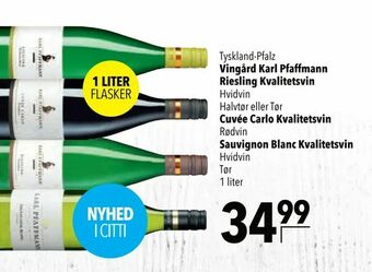 Vingård Karl Pfaffmann Riesling Kvalitetsvin