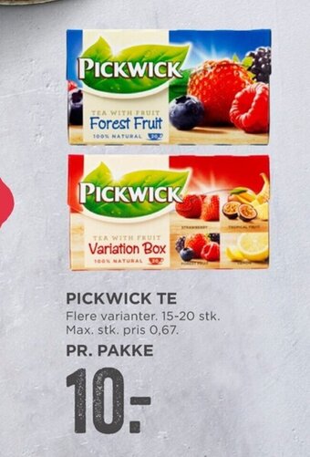 MENY Pickwick Te tilbud