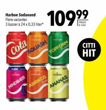 Citti Harboe Sodavand tilbud