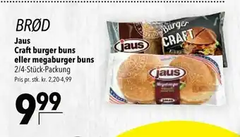 Citti Jaus Craft burger buns eller megaburger buns tilbud