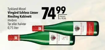 Citti Vingård Schloss Lieser Riesling Kabinett tilbud