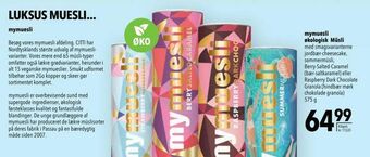 Citti mymuesli økologisk Müsli tilbud