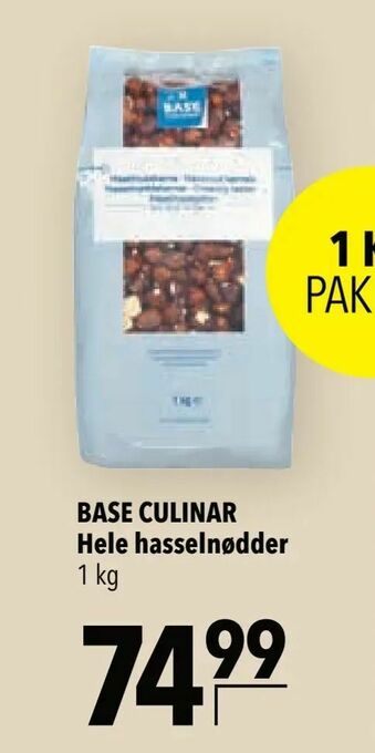 Citti BASE CULINAR Hele hasselnødder tilbud