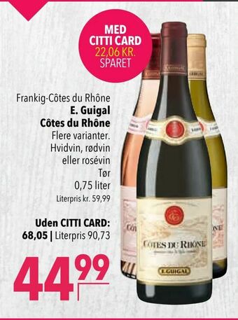 Citti Guigal Côtes du Rhône tilbud