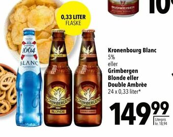 Citti Kronenbourg Blanc eller Grimbergen Blonde eller Double Ambrèe* tilbud