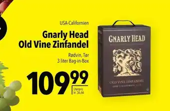 Citti Gnarly Head Old Vine Zinfandel tilbud