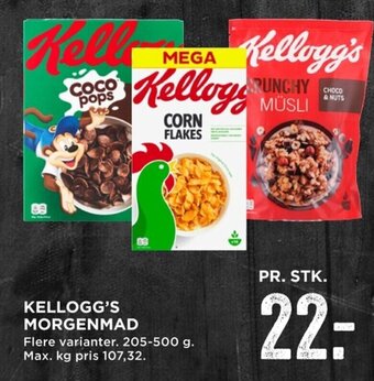 MENY Kellogg's Morgenmad tilbud