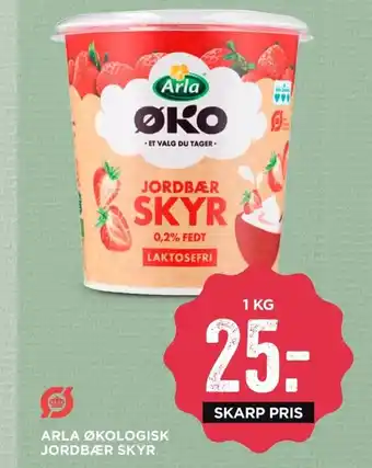 MENY Arla Økologisk Jordbær Skyr tilbud