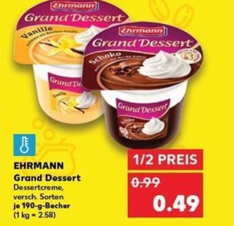 Kaufland DE Ehrmann Grand Dessert tilbud