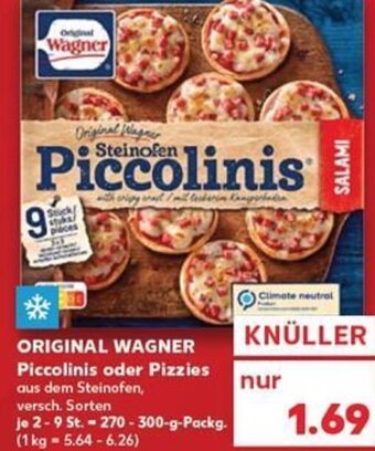 Kaufland Original Wagner Piccolinis oder Pizzies tilbud