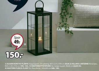 JYSK Villads Lanterne tilbud